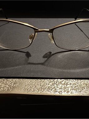 Cazal Women's Gold Metal Rim Glasses